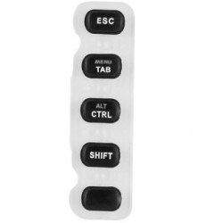 Клавиатура резиновая для WT40xx, левый блок клавиш (5 кл.) (Esc - Ctrl)